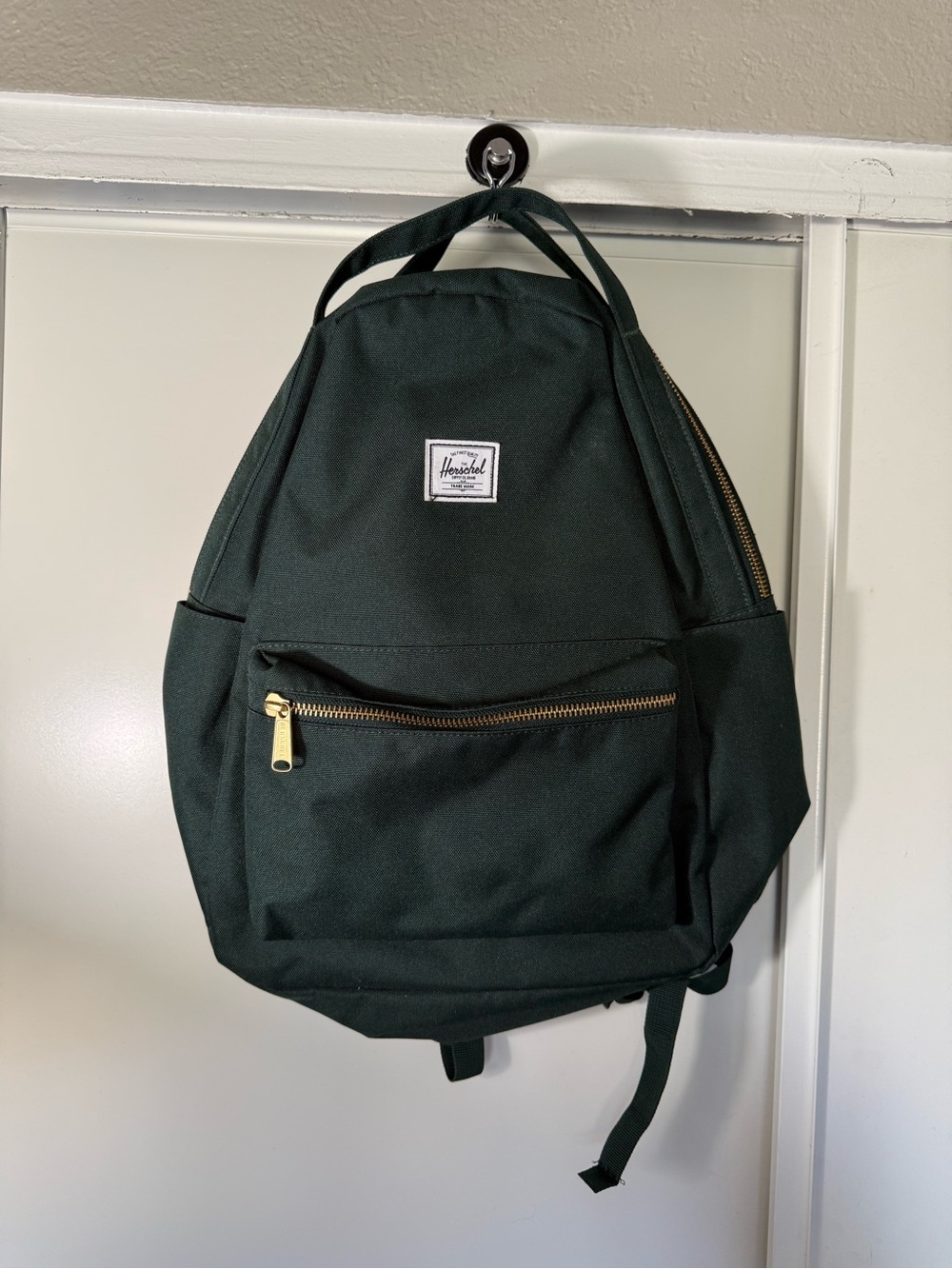 Herschel Supply Co Dark Green Backpack Gold Zippers